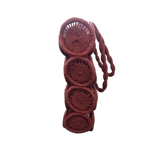 Madewell Straw Catania Tote Sweet Dahlia Woven Circle Medallion Summer Bag NWT - Picture 4 of 10